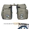 Dreamoon 50L Bike Panniers, Waterproof Bicycle Commuting Bag Saddle Bags with Rain Cover, Bike Rear Seat Bag Carrier with Reflective Trim, Cycling Organizer for Width Less Than 6.3 inches Rack (Gray) view 4