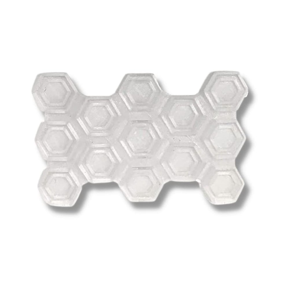 FRESHe Clear Snowboard Stomp Pad - Hexagon Pattern - Specialized Stomp Pad Designed for Better Grip & Adhesion to Snowboards