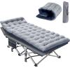 Slsy Folding Camping Cot for Adults with Pad, Padded Portable Sleeping Cots, Camp Bed with Carry Bag for Outdoor Travel, Beach, Hiking view 1
