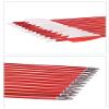OBTOUTDOOR 6pcs 32'' Aluminum Arrows Removable Tips Spine 450 Practice Hunting for Recurve Bow (Red) view 2