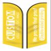 14.8FT 4.5M Custom Feather Flags Double Sided Ground Flag Pole Outdoor Banner With Pole view 1