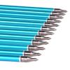 OBTOUTDOOR 6pcs 32'' Aluminum Arrows Removable Tips Spine 450 Practice Hunting for Recurve Bow (Blue) view 2