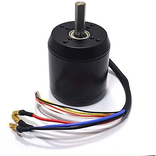 C6374 Electric Brushless Belt Sensored Motor, 170KV 2900W Skateboard Longboard Sensored Engine Motor for Electric Bike Surfboard10mm Shaft