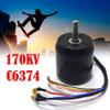 C6374 Electric Brushless Belt Sensored Motor, 170KV 2900W Skateboard Longboard Sensored Engine Motor for Electric Bike Surfboard10mm Shaft view 2