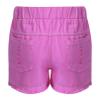 FEESHOW Kids Girls Ripped Denim Shorts Solid Color High Waist Elastic Waistband Buttons Casual Jeans Short Pants Pink 7-8 Years view 2