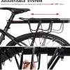 Bike Rear Rack, 110lbs Capacity Rear Bike Rack Adjustable Bicycle Cargo Rack Quick Release Aluminum Bike Luggage Carrier Rack MTB Luggage Cargo Rack with Reflecto, Bicycle Rear Bike Rack view 2