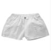 Aislor Girls Summer Ripped Denim Jean Shorts High Waist Stretchy Frayed Casual Denim Shorts with Pockets White 7-8 Years view 1