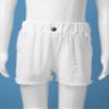 Aislor Girls Summer Ripped Denim Jean Shorts High Waist Stretchy Frayed Casual Denim Shorts with Pockets White 7-8 Years view 3