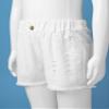 Aislor Girls Summer Ripped Denim Jean Shorts High Waist Stretchy Frayed Casual Denim Shorts with Pockets White 7-8 Years view 4