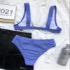 Women bikini 2021 ladies sexy swimsuit swimwear (S, Bluish grey) view 3