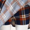DJT FASHION Shorts for Women Basic Versatile Skorts Casual Stretchy Flared Skater Golf Tennis Mini Skirts with Shorts Large Navy Plaid view 3