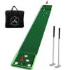 SPRAWL Golf Putting Mat 12 Holes Mat with 4 Balls 2 Putters for Indoor Short Game Office Backyard Use view 1