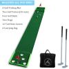 SPRAWL Golf Putting Mat 12 Holes Mat with 4 Balls 2 Putters for Indoor Short Game Office Backyard Use view 3