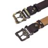 BISON DENIM Men's Belts Leather Dress Genuine Leather Classic Heavy Duty Buckle Belt Casual for Jeans view 3