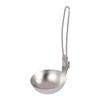 outdoor cookware camping set Camping Cooking Utensils Camp Utensils Folding Kitchen Cooking Utensils Stainless Steel Skimmer Slotted Spoon Baking Tableware (Color : Colander Spoon) view 3