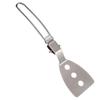 outdoor cookware camping set Camping Cooking Utensils Camp Utensils Folding Kitchen Cooking Utensils Stainless Steel Skimmer Slotted Spoon Baking Tableware (Color : Colander Spoon) view 4