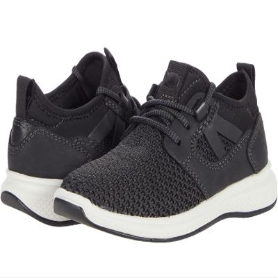 Florsheim Boy's Great Lakes Knit Sneaker Jr. (Toddler/Little Kid/Big Kid) Black Knit 12 Little Kid M