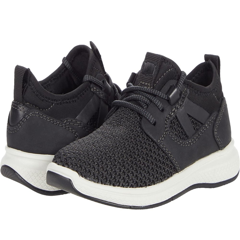 Florsheim Boy's Great Lakes Knit Sneaker Jr. (Toddler/Little Kid/Big Kid) Black Knit 12 Little Kid M