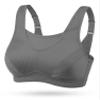 Wingslove Women's Full Coverage High Impact Wirefree Workout Non Padded Sports Bra Bounce Control (Grey,34G) view 1