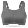 Wingslove Women's Full Coverage High Impact Wirefree Workout Non Padded Sports Bra Bounce Control (Grey,34G) view 3
