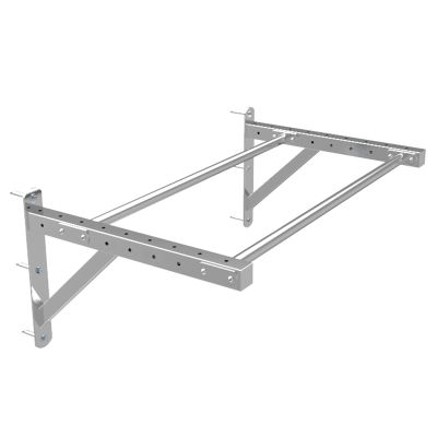 Chin Up Bars Wall-Mounted Steel Horizontal Bars and Parallel Bars, Upper Body Strength Training Bars in Home Gyms, Simple Installation, Safe Load 400kg (Color : Silver)