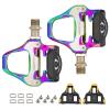 KOOTU SPD Bike Pedals 9/16" Universal Road Bike Pedals Bicycle Platform Pedals Clipless Pedals Suitable for Road Bike Spin Bike MTB Indoor Bike view 1