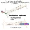 Astibym 2Pcs Chain Checker 3 in 1 Chain Wear Indicator Chain Measuring Ruler for view 2