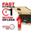 Tactical Traps - Old Glory Rustic American Flag Wall Storage with RFID Lock - 25" x 15" - Soft Lift-Up Door, Easy Installation, Secure Wall Storage - Torched view 3