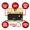 Tactical Traps - Old Glory Rustic American Flag Wall Storage with RFID Lock - 25" x 15" - Soft Lift-Up Door, Easy Installation, Secure Wall Storage - Torched view 4