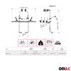Rear Trunk Mount Bike Rack Bicycle Carrier Aluminium and Steel for 3" Receiver view 3