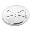 MARINE CITY 304 Grade Polished Stainless Steel Cabin Ventilation Plate Round Louver Vent Cover Butterfly Air Vent Gill Plate with Side Knob for Marine Yacht (6 Inches) view 1