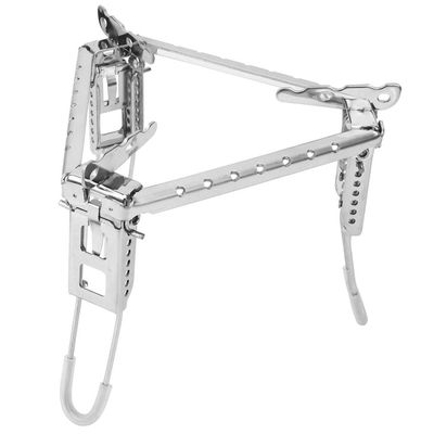 Xndz Grill Tripod, Outdoor Stove Bracket Folding Bracket Gas Stove Pot Rack Triangle Stand for Outdoor Camping