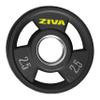 ZIVA Olympic Weight Plate  2.5 lb Premium Urethane-Coated Grip Disc with 2" Stainless Steel Insert and 3-Position Handle  Sold Individually | Does not fit Standard Studio Barbell view 1