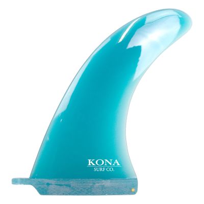 KONA SURF CO. Classic Single Single Center Fin for Longboard, Surfboard and Paddleboard in Fiberglass Blue sz:9in