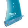 KONA SURF CO. Classic Single Single Center Fin for Longboard, Surfboard and Paddleboard in Fiberglass Blue sz:9in view 4