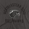 Northeastern State University Official NSU Riverhawks Logo Unisex Adult T-Shirt, Charcoal, 5X-Large view 2