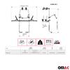 Rear Trunk Mount Bike Rack Bicycle Carrier Carrying Aluminium for 2" Receiver view 3