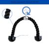 Ader Tricep Pull Down Rope Cable Machine Attachment + Nylon Cable Handles with 3 Snap Links for Home Gym Pulldown System (Black) view 2
