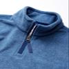 Amazon Essentials Boys' Polar Fleece Quarter-Zip Pullover Jacket, Blue Heather, X-Small view 2