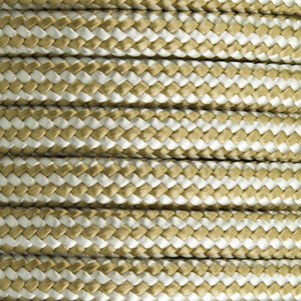 Anchor LINE Gold White Double Braid Nylon (Gold & White, 1/2 x 100)