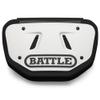 Battle Sports Chrome Football Back Plate  Hard Shell Lower Back Protector with Contoured Foam for High-Impact Protection - Adult, Pearl White view 2