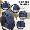 Kami-So Inline Roller Skate Bag | Sturdy Bag for Ice Skates, Roller Skates, Inline Skate | Perfect for Adults | Lightweight, Spacious Design | Adjustable, Ventilated, Secure Storage | Blue view 3
