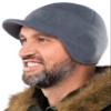 2SBR 2SABERS Fleece Winter Beanie with Visor - Men Women - Earflap Brim Skull Watch Cap Hat Grey view 1