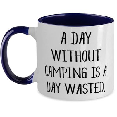 Mother's Day Unique Gifts for Camping Lovers, Funny Two Tone Mug, Gifts from Friends, Gifts for Family