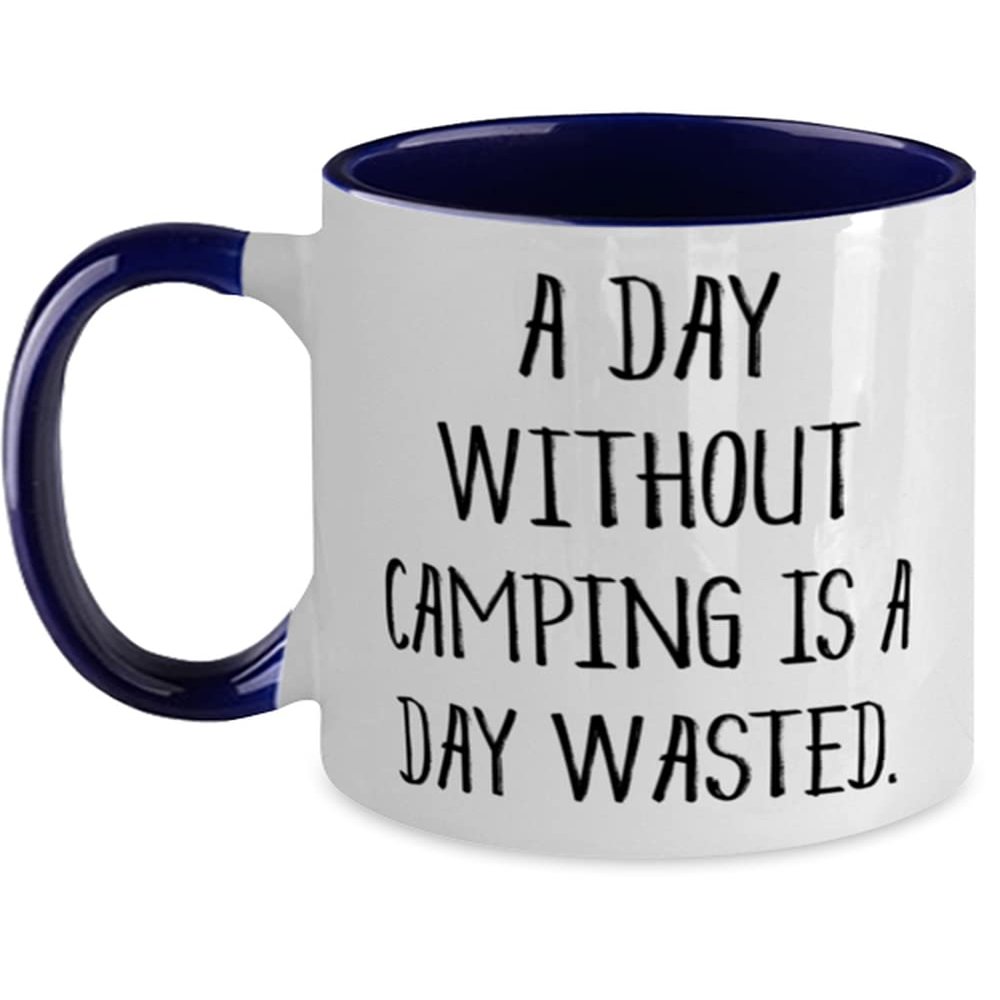 Mother's Day Unique Gifts for Camping Lovers, Funny Two Tone Mug, Gifts from Friends, Gifts for Family