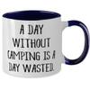 Mother's Day Unique Gifts for Camping Lovers, Funny Two Tone Mug, Gifts from Friends, Gifts for Family view 2