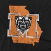 Mercer University Official State Shape Unisex Adult T-Shirt, State Shape, 4X-Large view 2