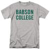 Babson College Official Stacked Grey Unisex Adult T-Shirt, Stacked Grey, 4X-Large view 1