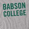 Babson College Official Stacked Grey Unisex Adult T-Shirt, Stacked Grey, 4X-Large view 2