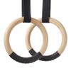Philosophy Gym Wood Gymnastic Rings 1" - Exercise Ring Set Grip with Adjustable Straps, Grip Tape for Pull Ups, Dips, Muscle Ups view 2